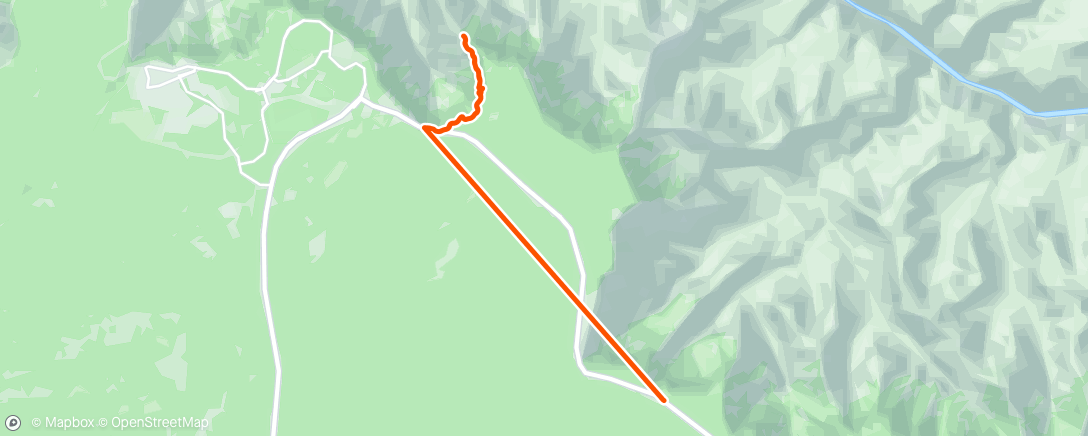 Map of the activity, Grand canyon hike'ke