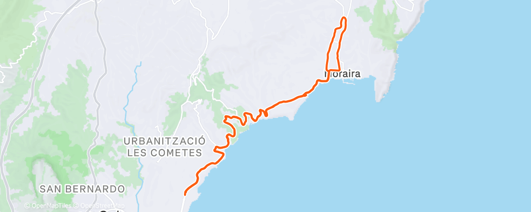 Map of the activity, Fahrt am Nachmittag