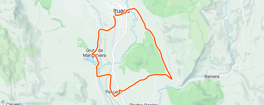 Map of the activity, Giro Solo