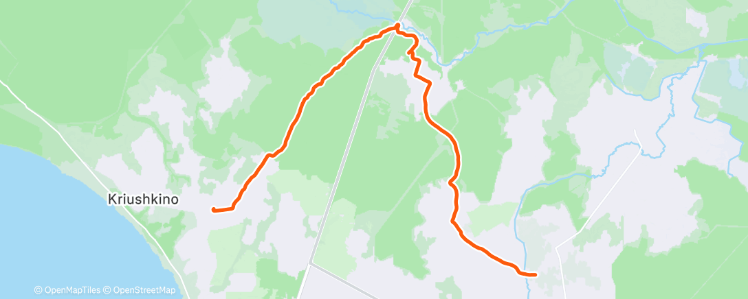 Map of the activity, Полуденный забег