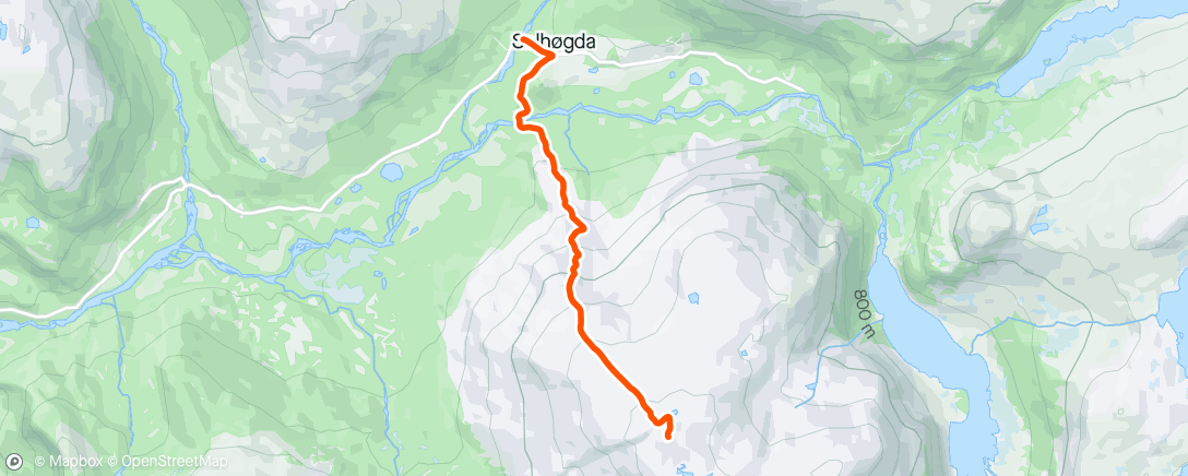 Kaart van de activiteit “Morning Ski Mjølfjell”