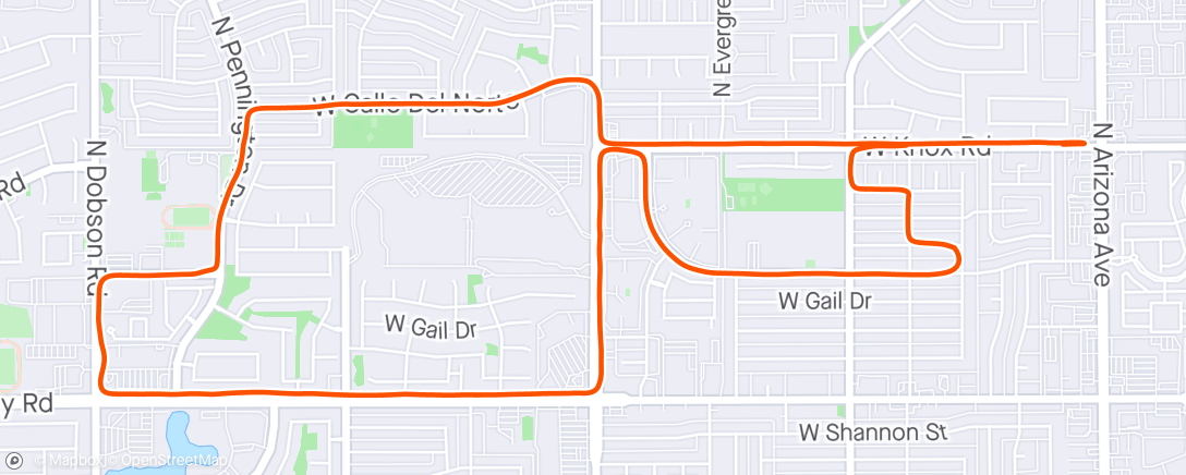 Map of the activity, Morning Run #48
