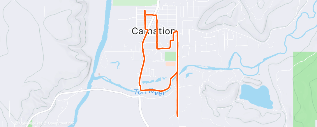 Карта физической активности (Afternoon Run)