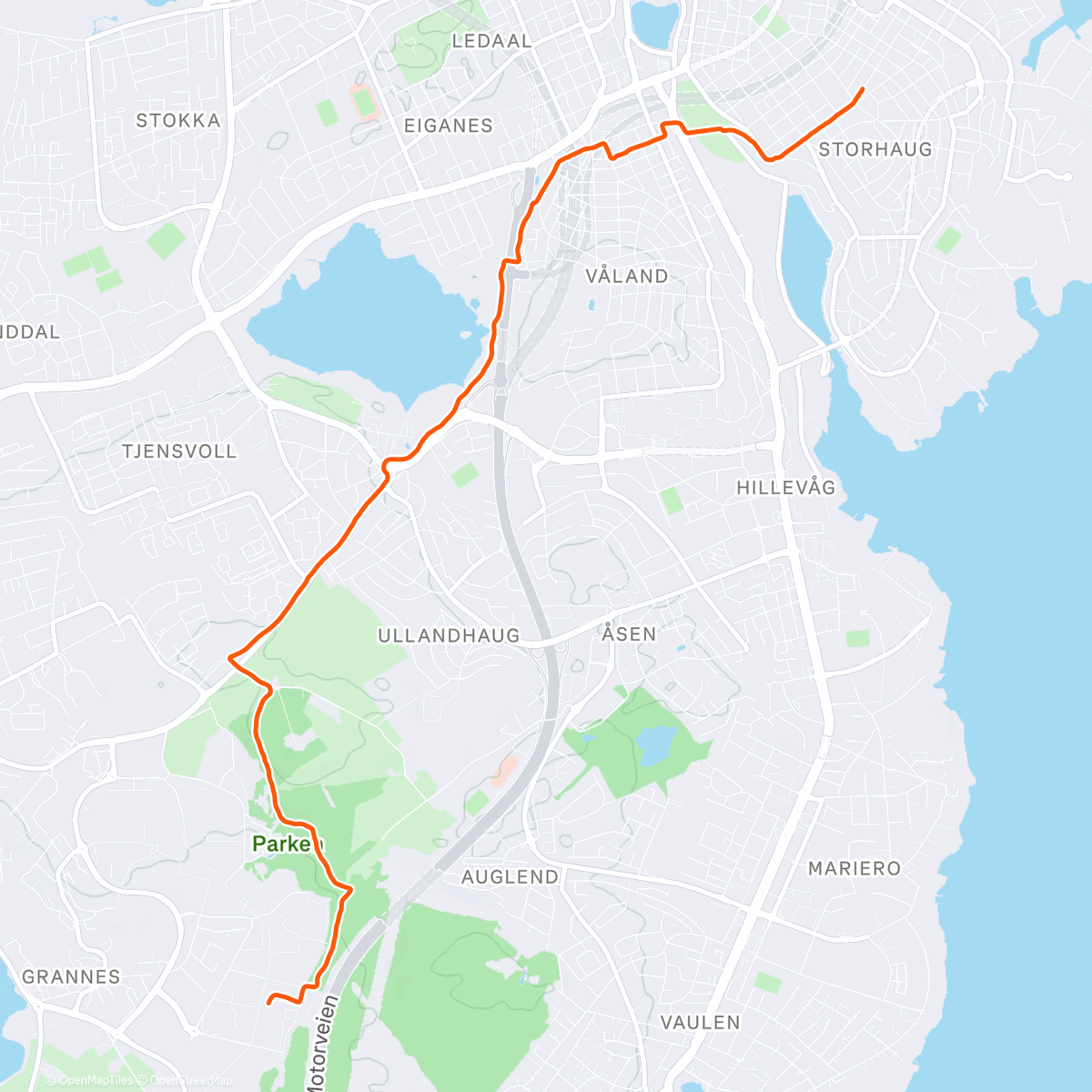 Map of the activity, Hjem fra jobb