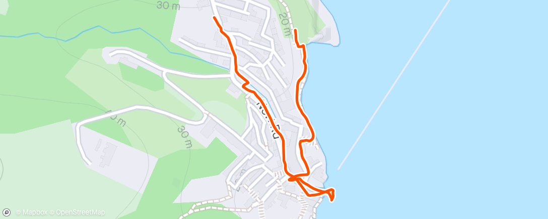 Map of the activity, Robin Hoods Bay