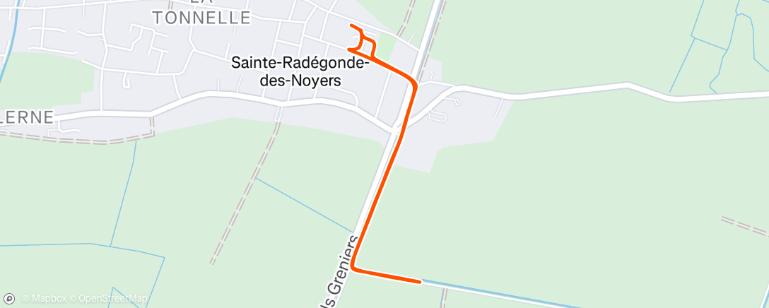 Map of the activity, Marche en soirée