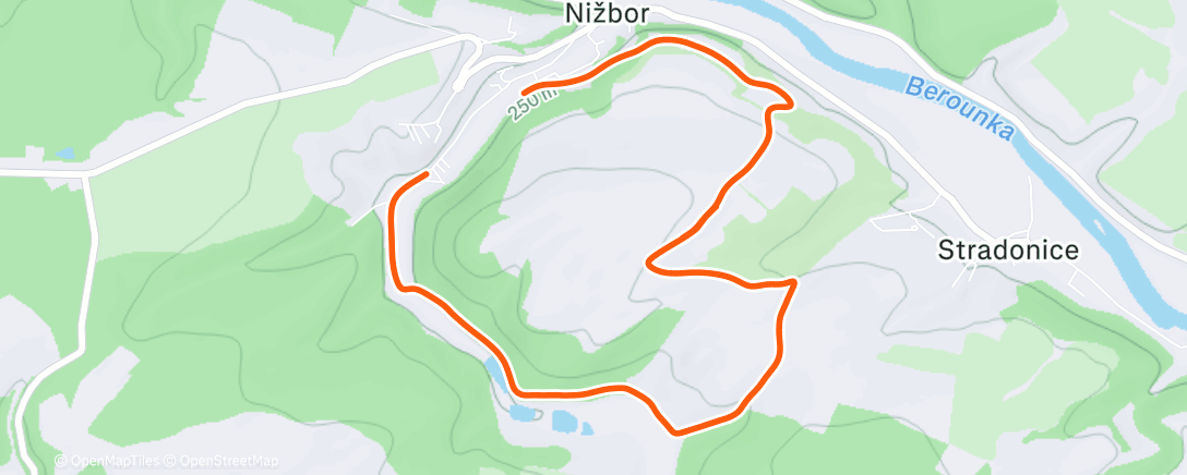 Карта физической активности (Afternoon Run)