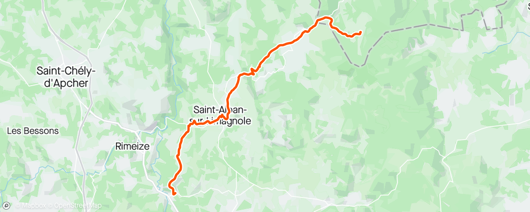 Map of the activity, 4 eme étape chemin de saint Jacques de Compostelle