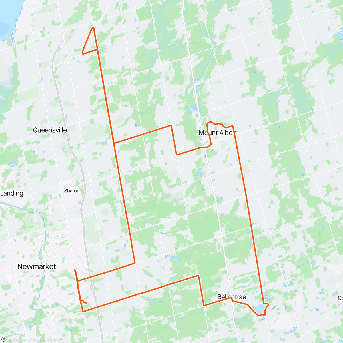 Mapa da atividade, GOOFS ride