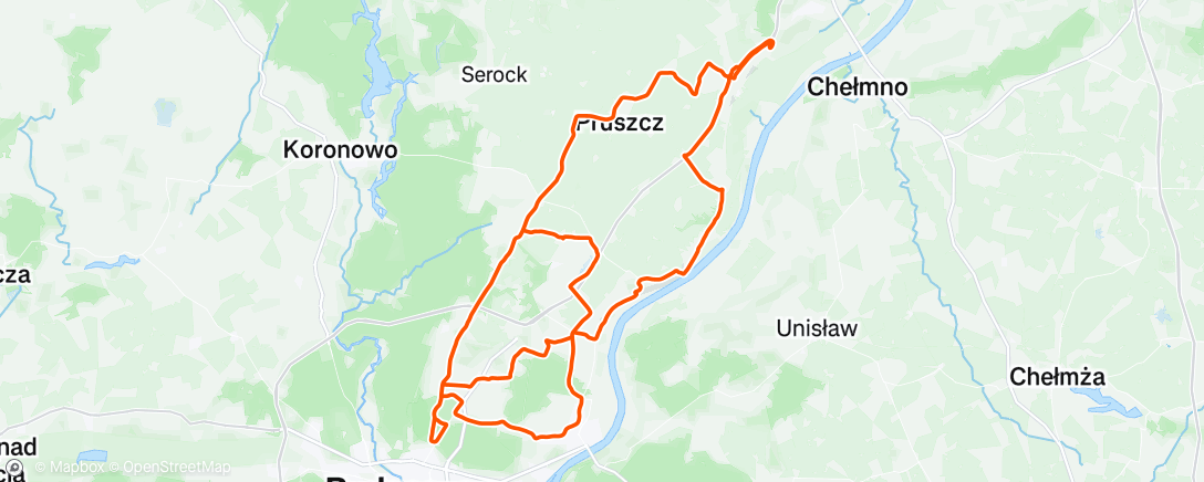 Map of the activity, Morning Ride
