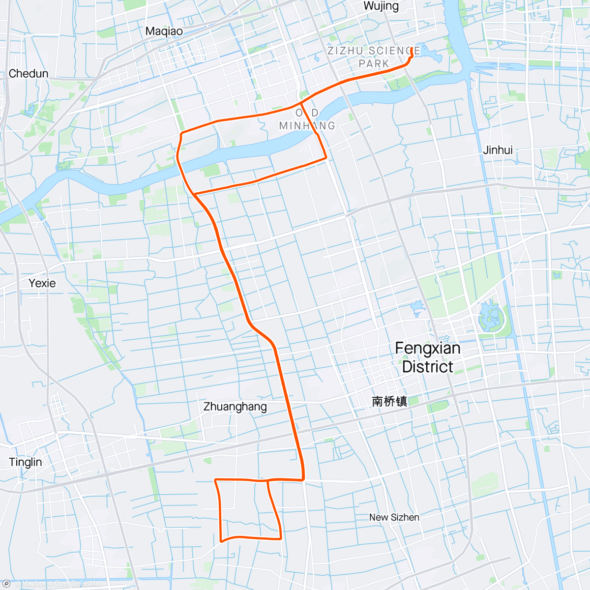 「晨间骑行」活動的地圖