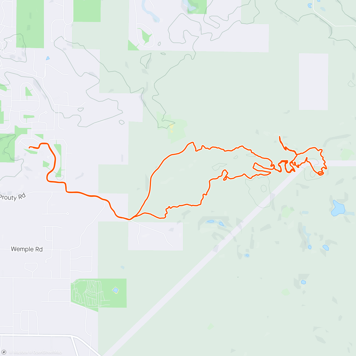 Map of the activity, 30 days of biking day 23 ride 2