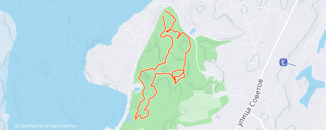 Map of the activity, Lunch Run