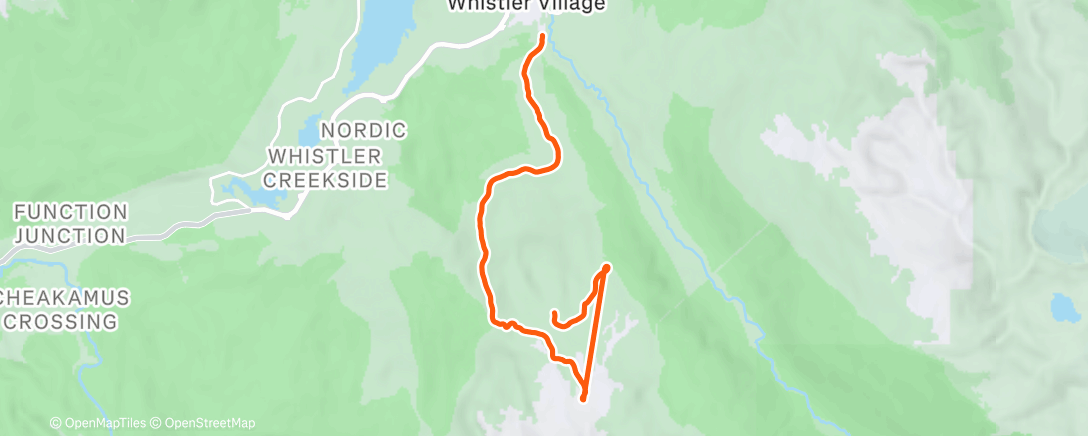 Map of the activity, Morning Alpine Ski