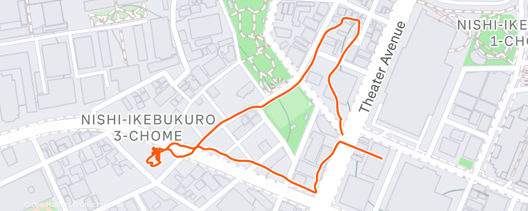 Mappa dell'attività Afternoon walk