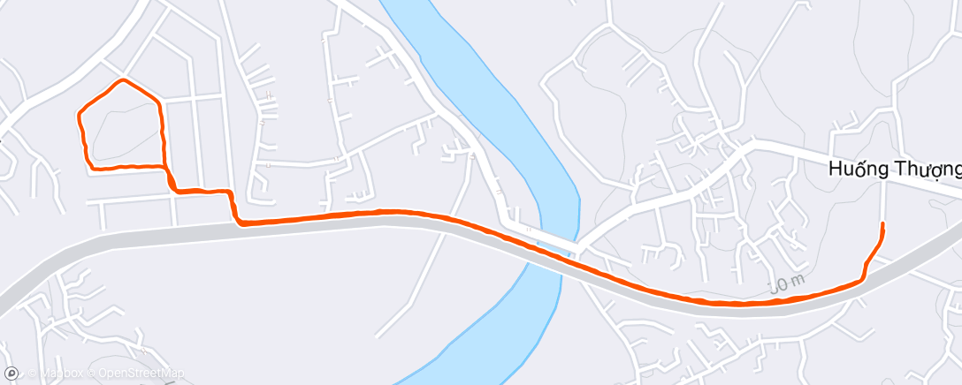 Map of the activity, Morning Run