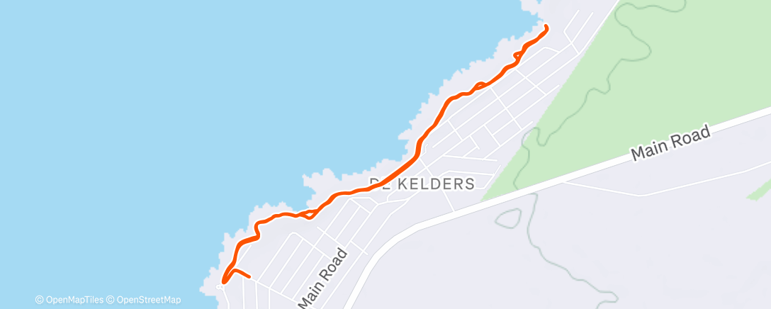 Map of the activity, Morning Trail Run