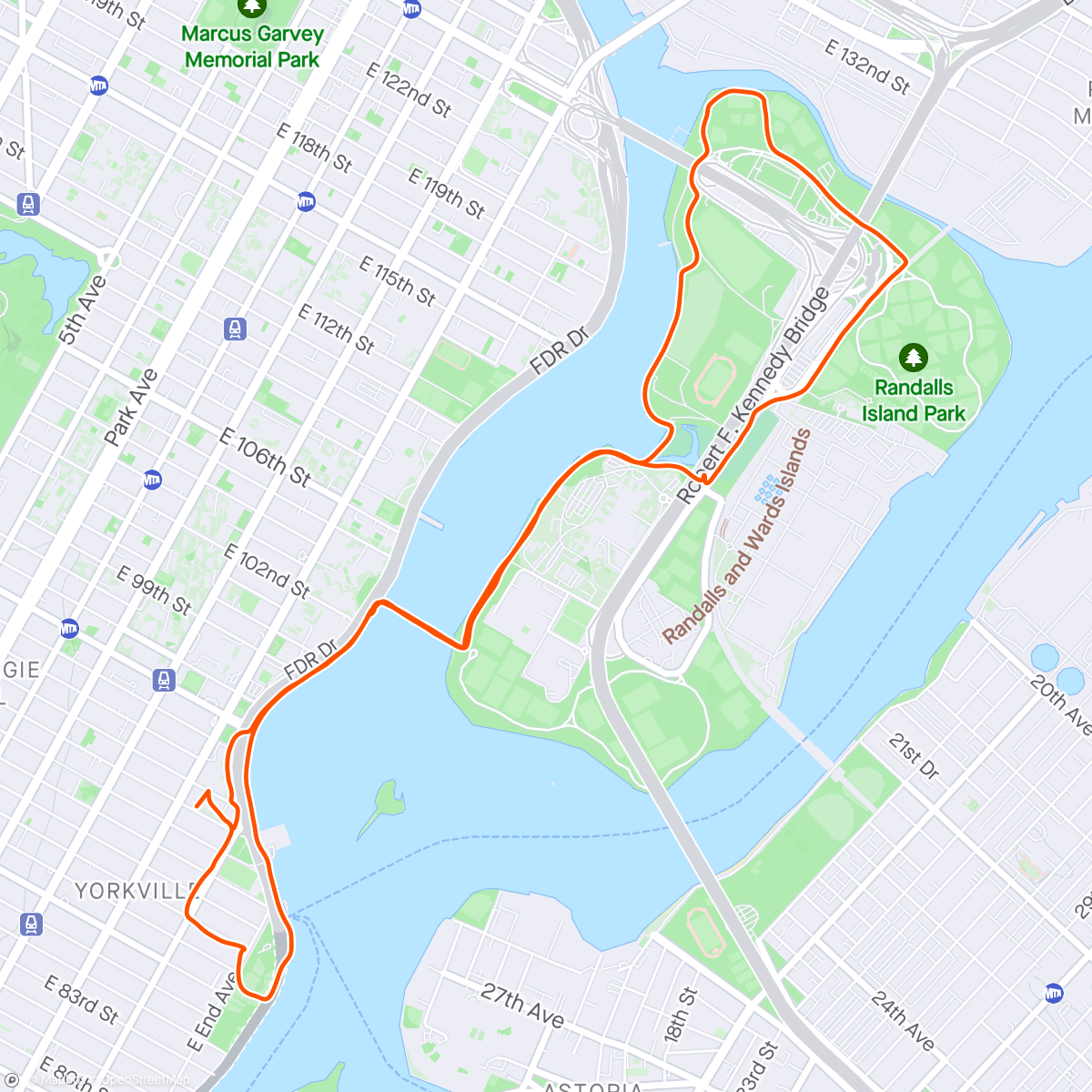 Map of the activity, Ward’s Island Loop