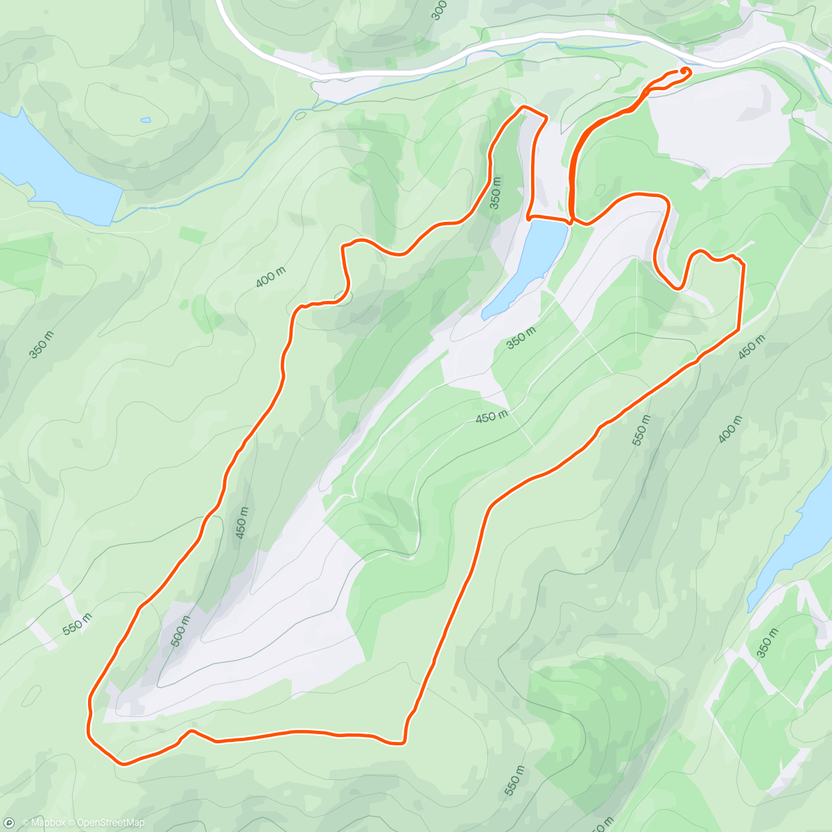 Map of the activity, First time back to my happy place in a long time, tough going and windy on the tops!