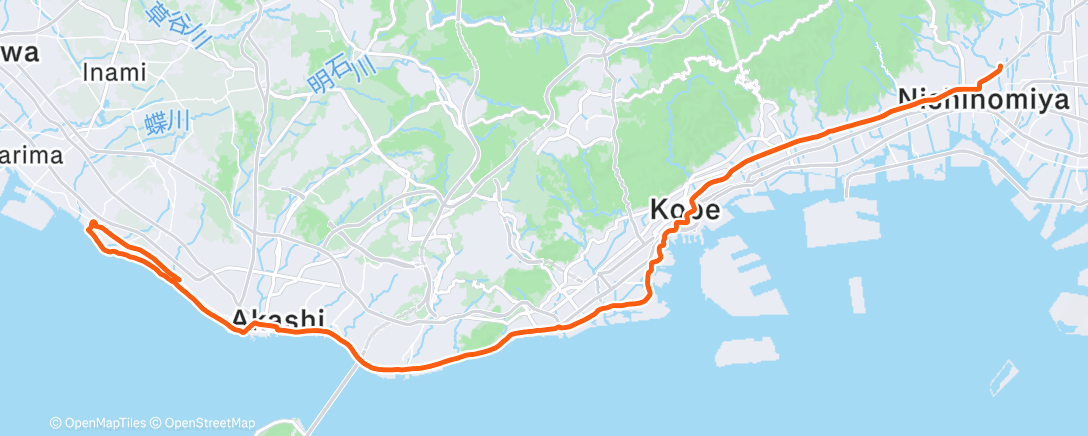 Map of the activity, 朝のライド