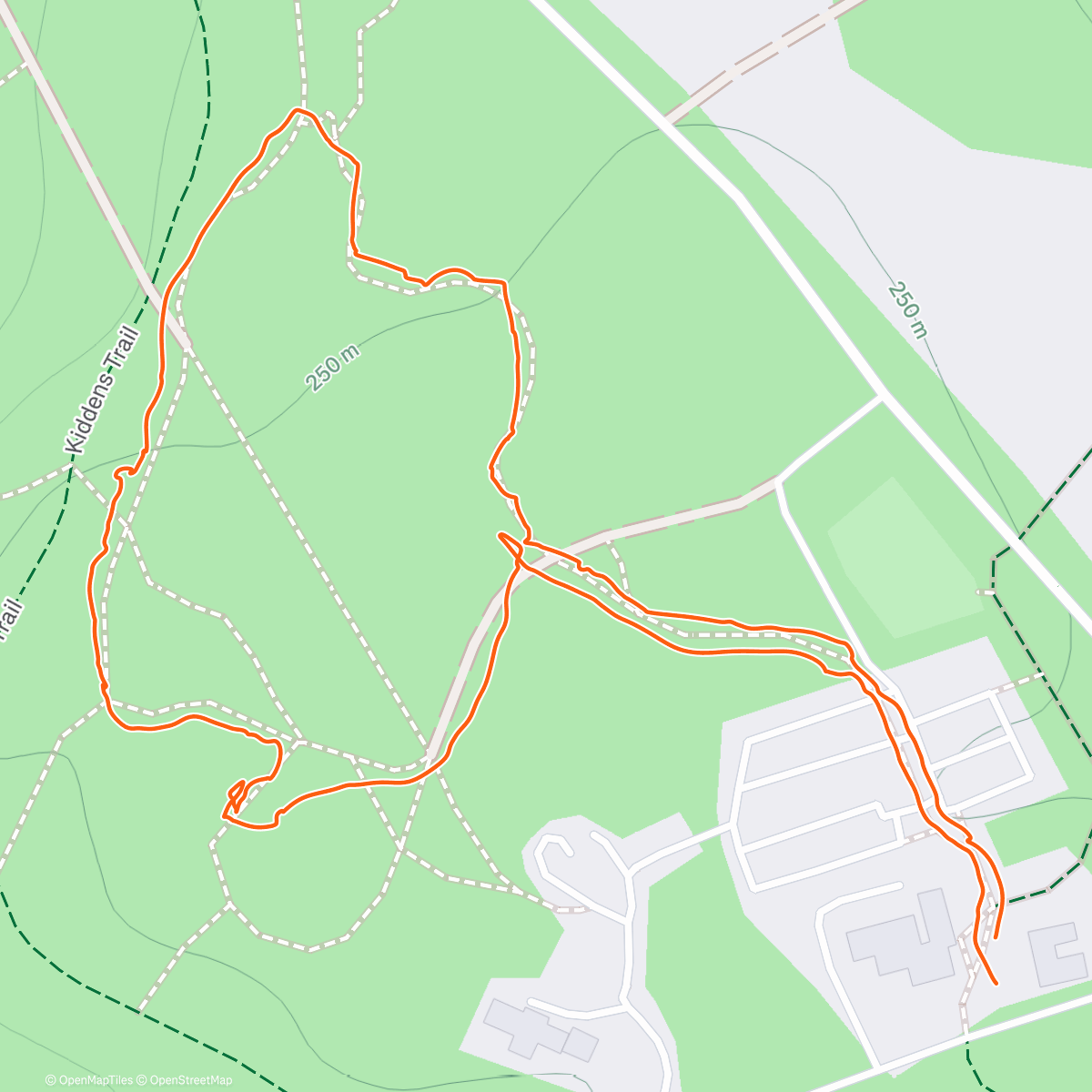 Map of the activity, Family walk