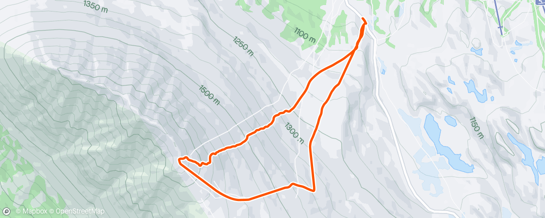 Map of the activity, Gaustatoppen