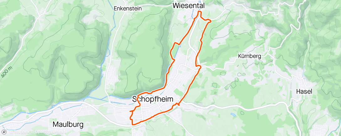 Map of the activity, Hausenrunde