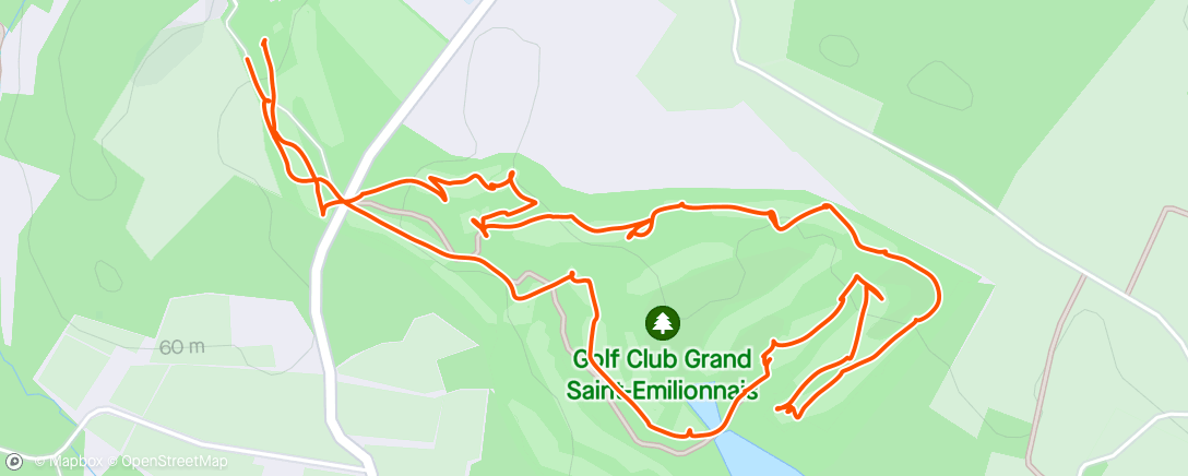 Map of the activity, Golf le midi