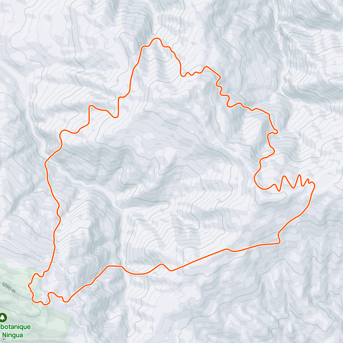 Map of the activity, Zwift - Threshold in France