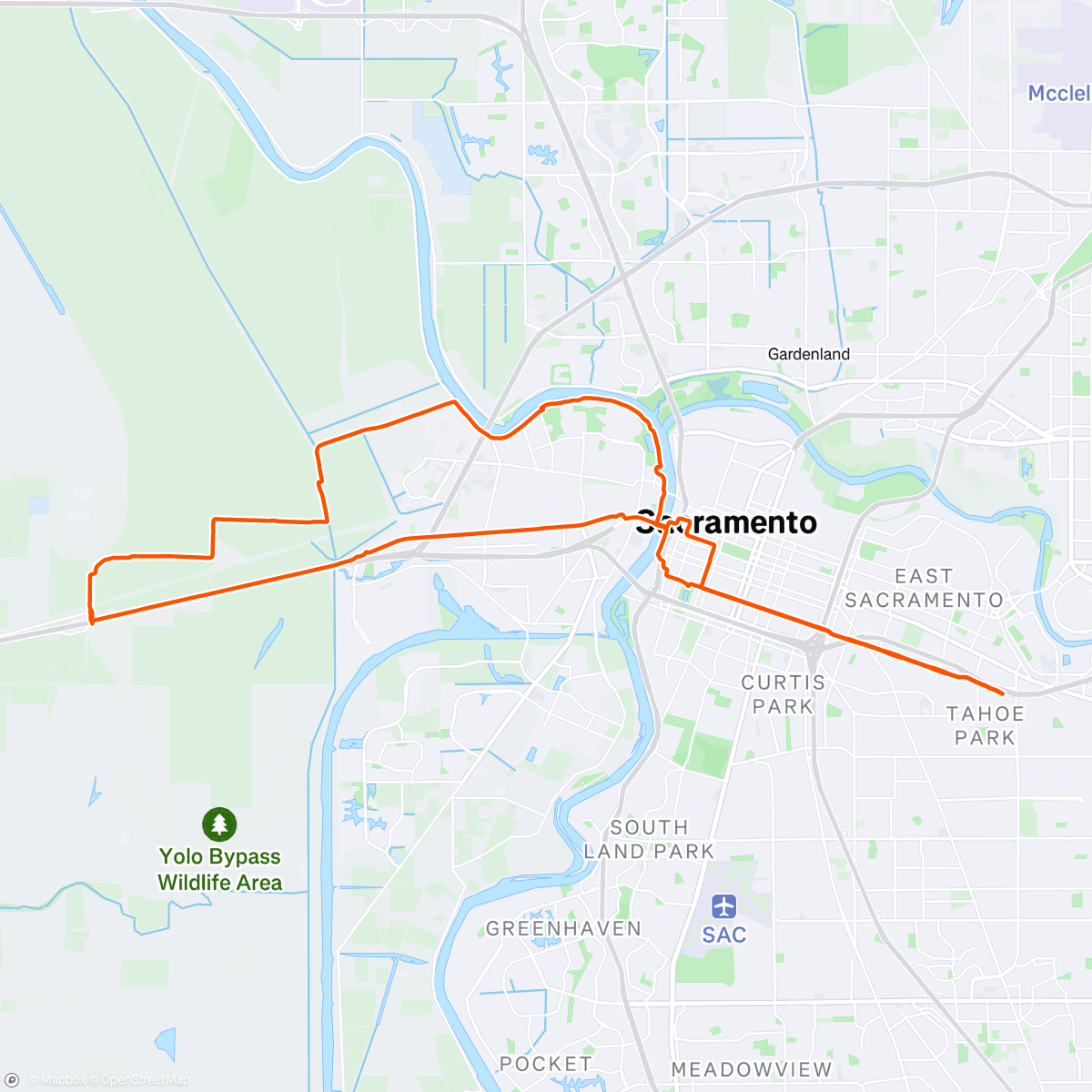 Map of the activity, Bat Ride 2025
