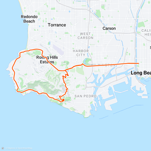 Long Beach to Palos Verdes Loop | 57.7 km Cycling Route on Strava