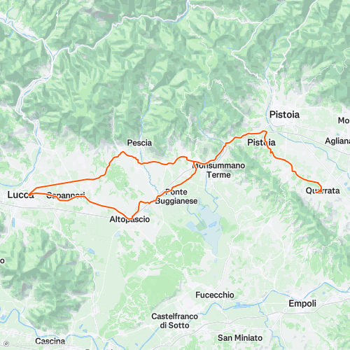 Lucca con ritorno da altopascio | 101.4 km Cycling Route on Strava