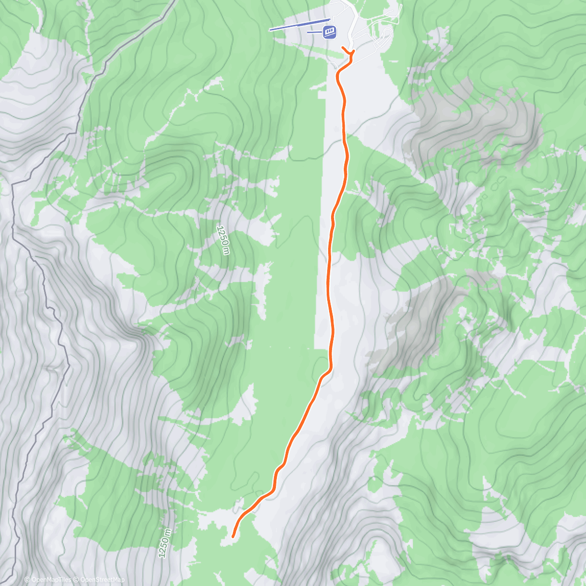 Map of the activity, Morning Hike