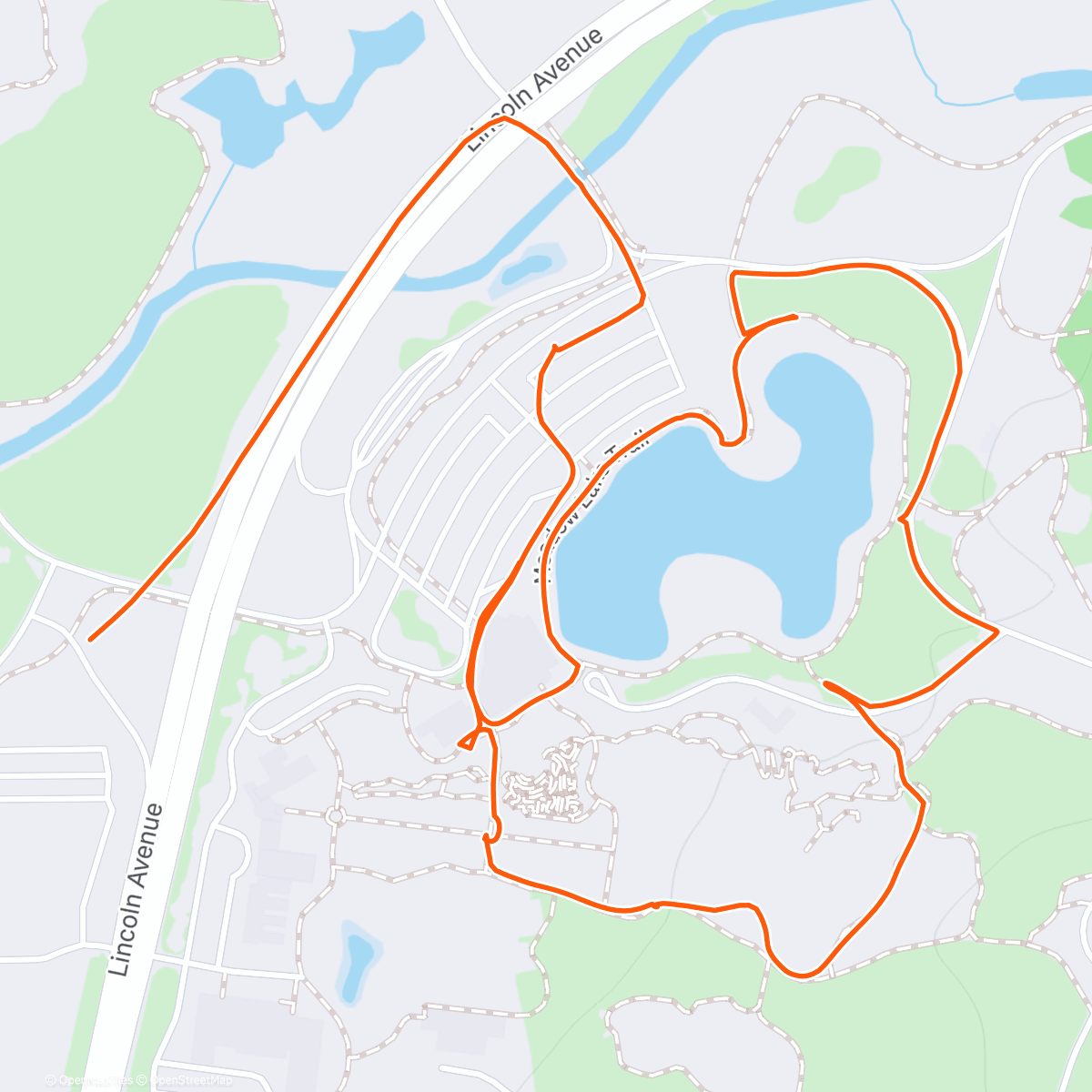 Map of the activity, Afternoon Walk around Salt Brand Arboretum Illumination
