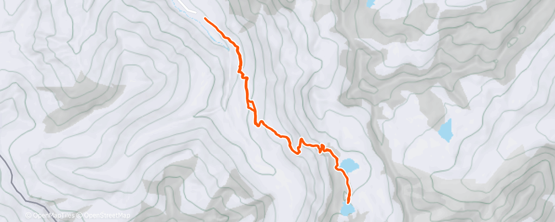 Map of the activity, Trail dans l'après-midi