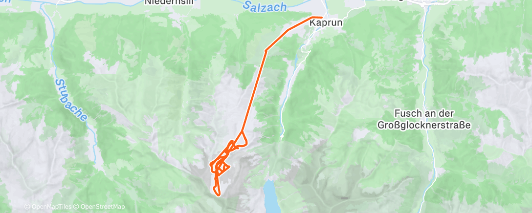 Map of the activity, Morning Alpine Ski