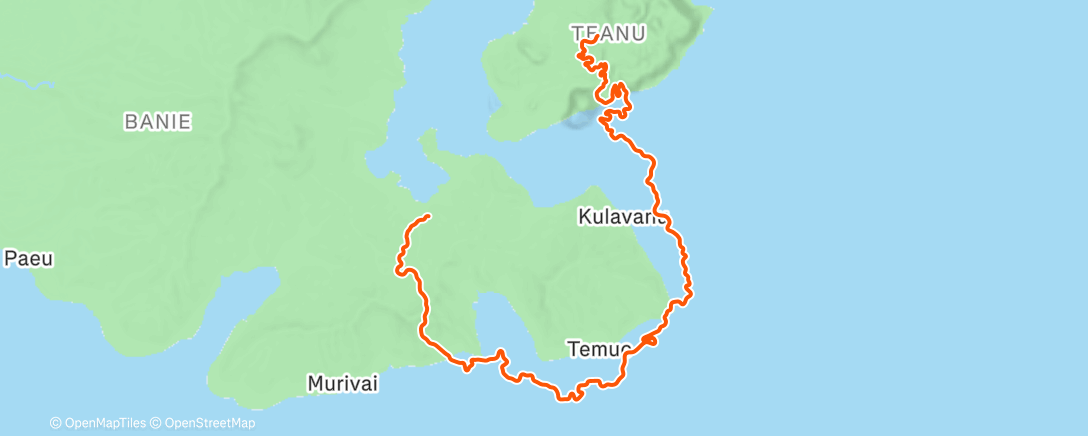 Map of the activity, Zwift - RLP: FRHS 2 and 4 on Jurassic Coast in Watopia