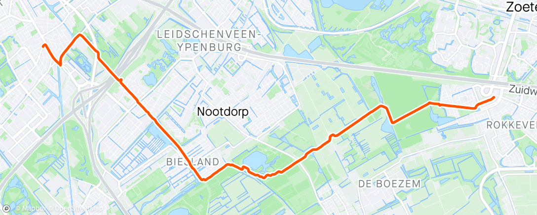 Map of the activity, Oud Rijswijk - Nieuw Zoetermeer