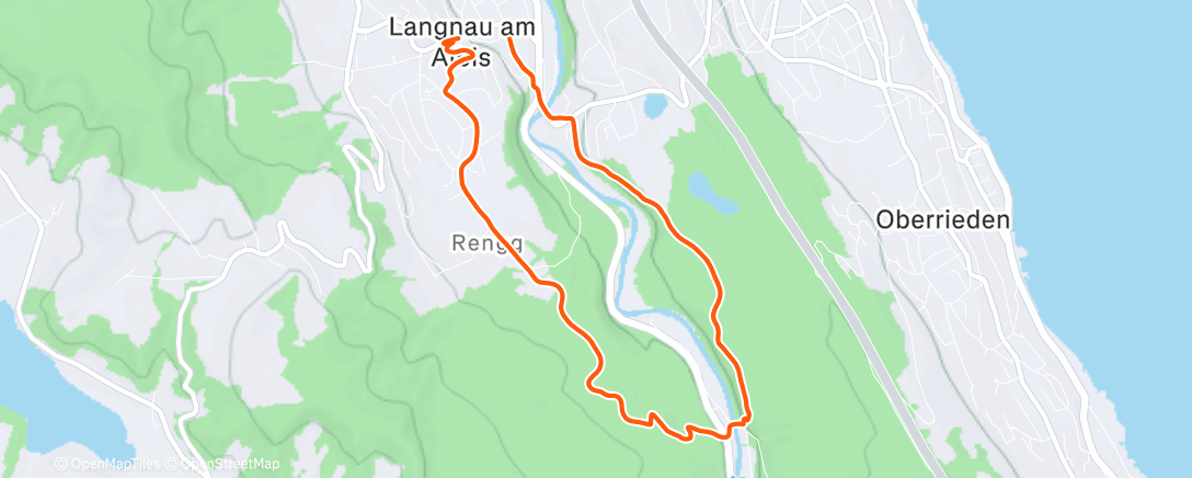 Map of the activity, En rundi Joggen aka Mental Therapy Workout, weil alles andere an Sport verboten ist.