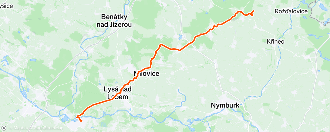 Map of the activity, Morning Walk