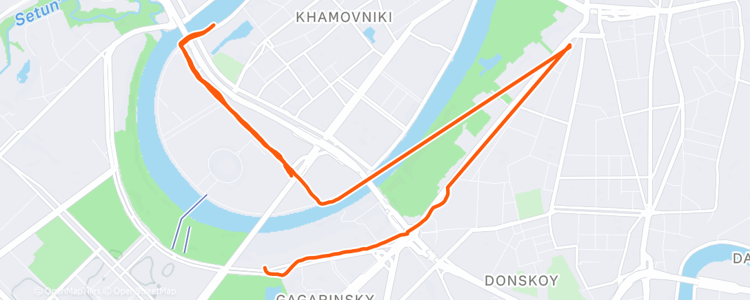 Карта физической активности (Morning Run)