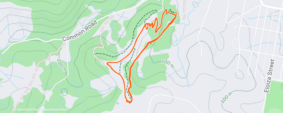 Map of the activity, Morning Mountain Bike Ride