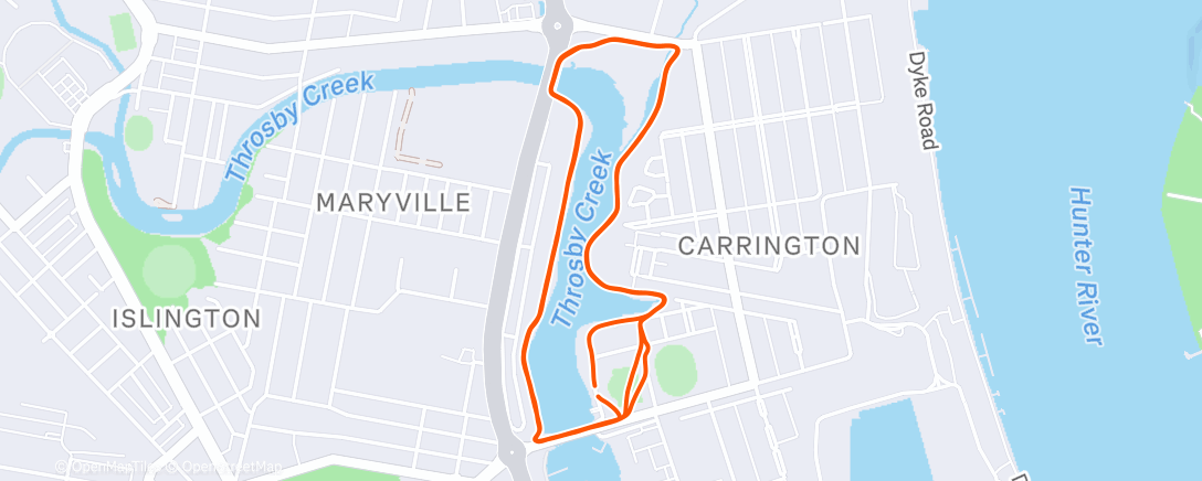 Peta aktivitas, Afternoon Run