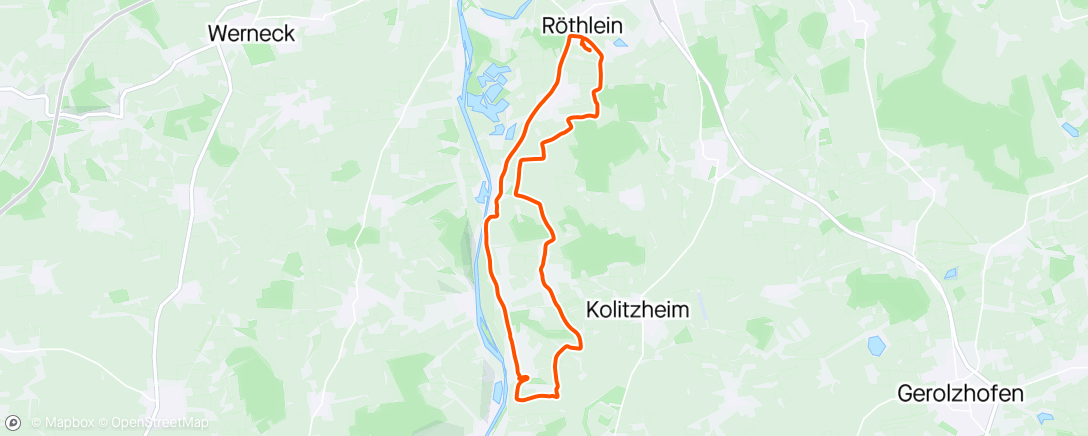Map of the activity, Mountainbike-Fahrt am Abend
Mit Bessi on the Road 🤙