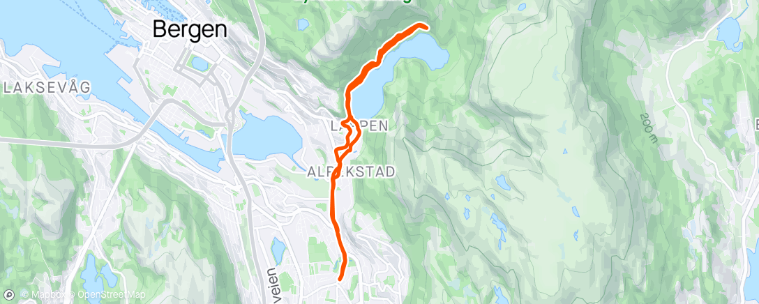Map of the activity, 3x6 + 3x2 min, p: 45 s