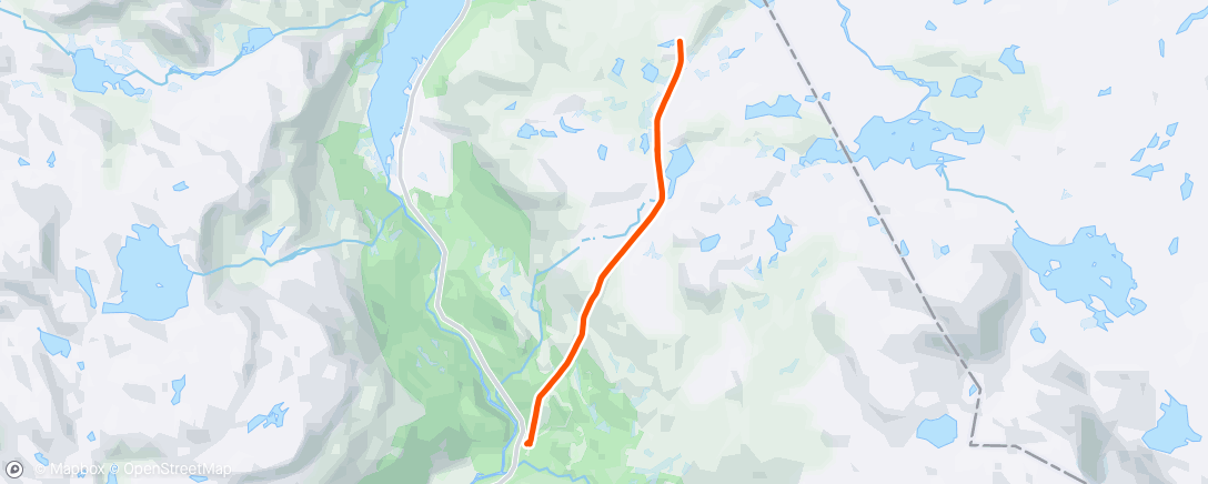 Map of the activity, Maristuen - Smiebakken t/r