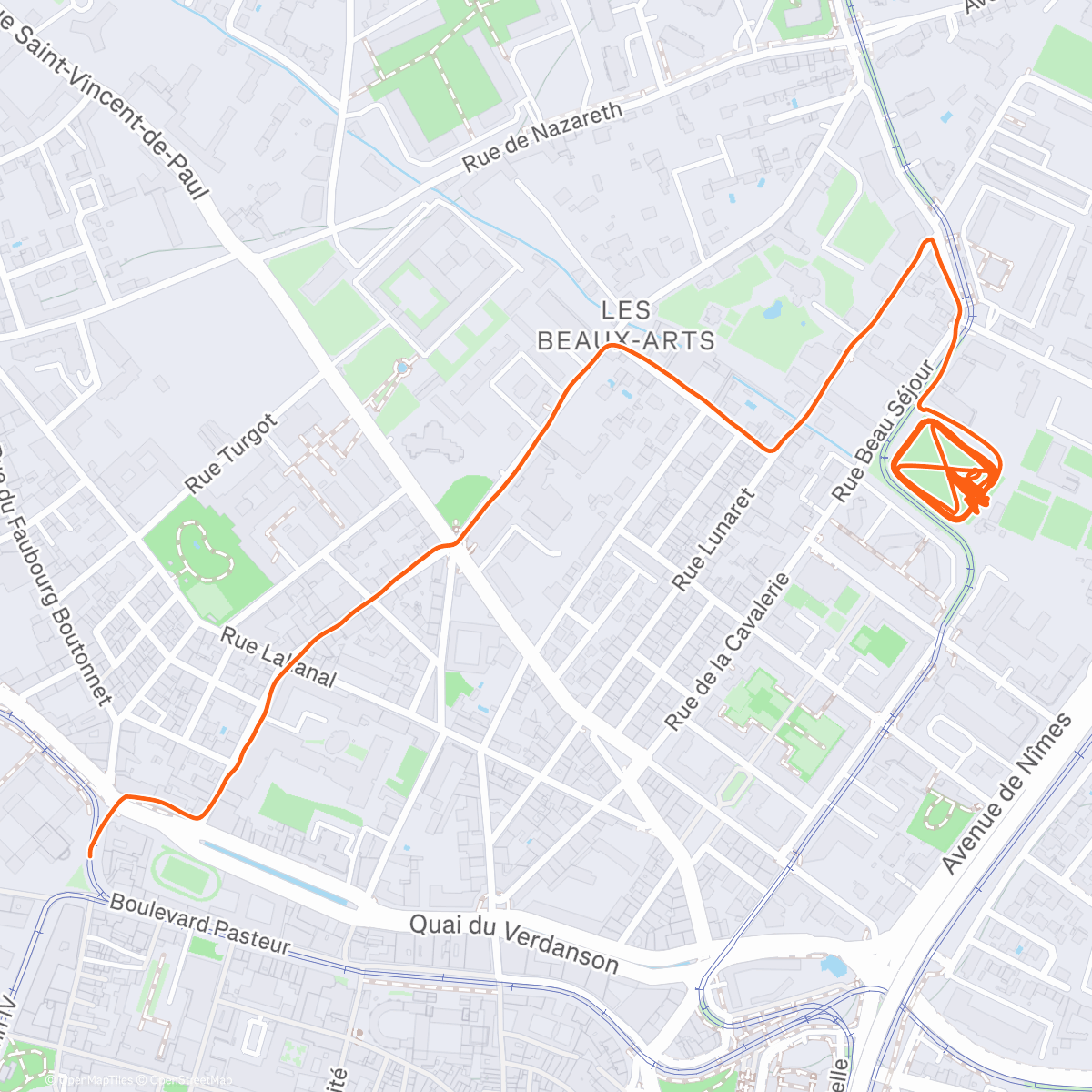 Map of the activity, #🤕⚽️#