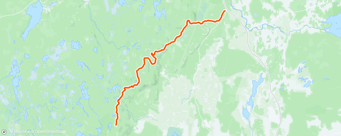 Map of the activity, Medlöpare två etapper på Bergslagsleden