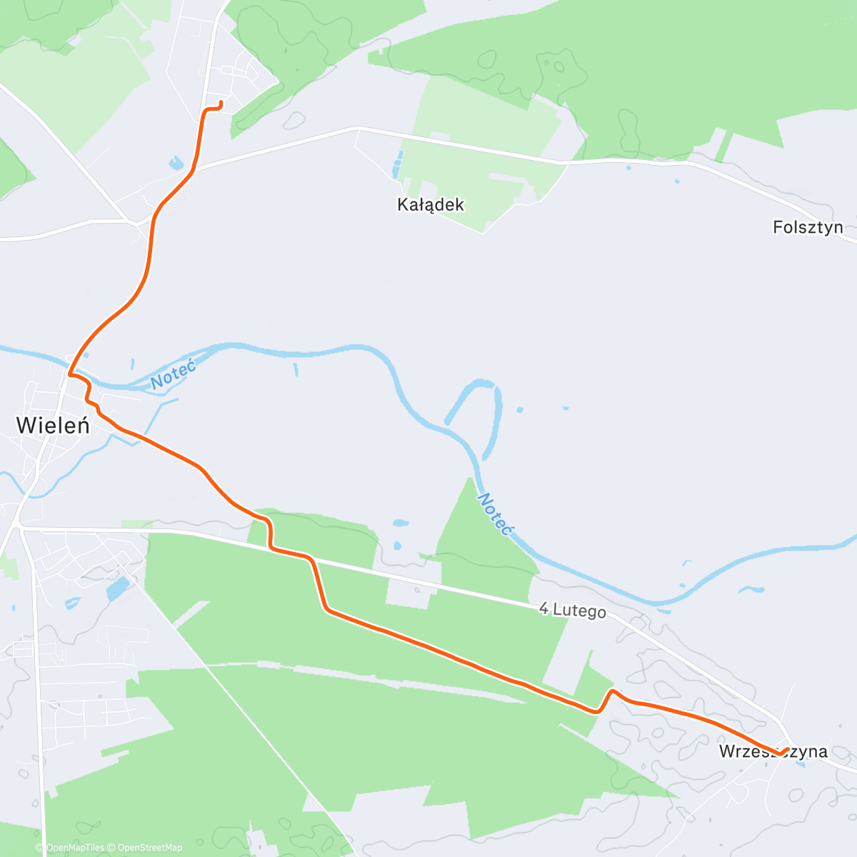 Map of the activity, Afternoon Walk