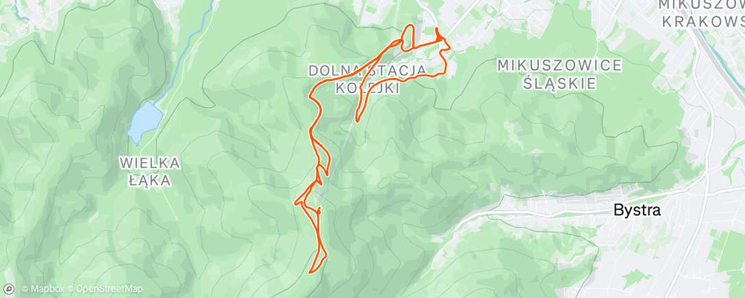 Mapa de la actividad (Biegam żeby żreć więcej ciastków)